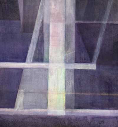 A purple painting.